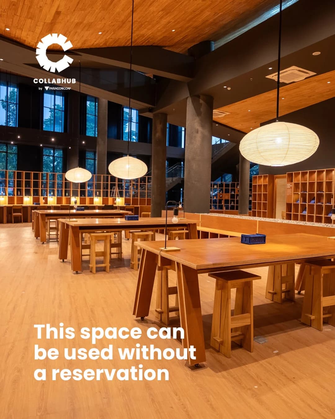 Ruangan CollabHub tanpa reservasi — poster 1