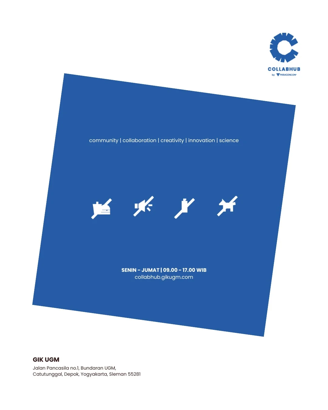 Ruangan CollabHub yang memerlukan reservasi — poster 5